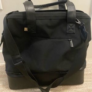 Beis Convertible Mini Weekender in Black